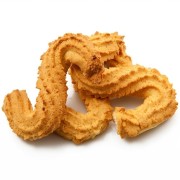 Ciastko świderek syntetyczne z cukrem pudrem Ciastko świderek syntetyczne z cukrem pudrem